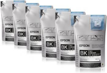 Epson 6 Pack of 1L Ultrachrome DS Inks - High Density Black (T741220)