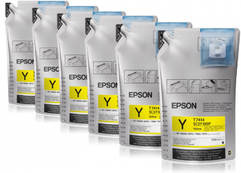 Epson 6 Pack of 1L Ultrachrome DS Inks - Yellow (T741420)