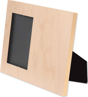 Unisub 8" x 10" Maple Natural Wood Offset Picture Frame Holds 4" x 6" Photo