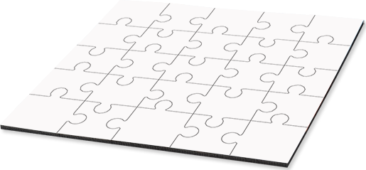 Unisub 6.7" Square Hardboard Jigsaw Puzzle 25 Piece