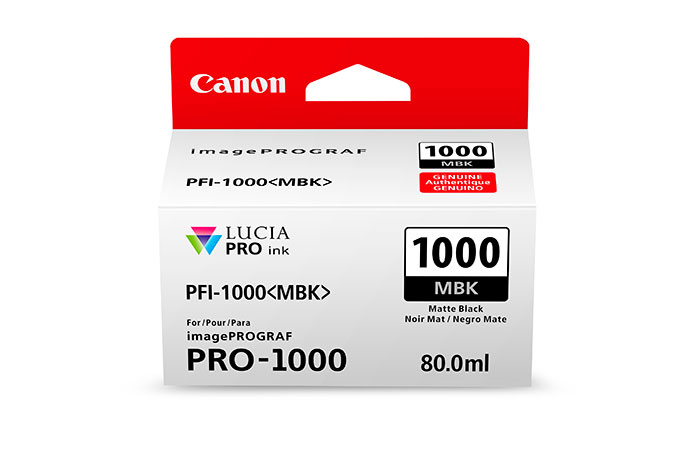 Canon 80ml PFI-1000 LUCIA PRO Ink - Matte Black (0545C002)