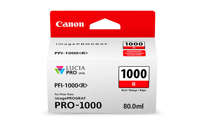 Canon 80ml PFI-1000 LUCIA PRO Ink - Red (0554C002)