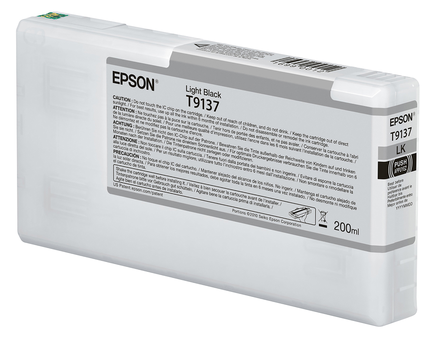 Epson UltraChrome HDX Light Black Ink 200ml (T913700)