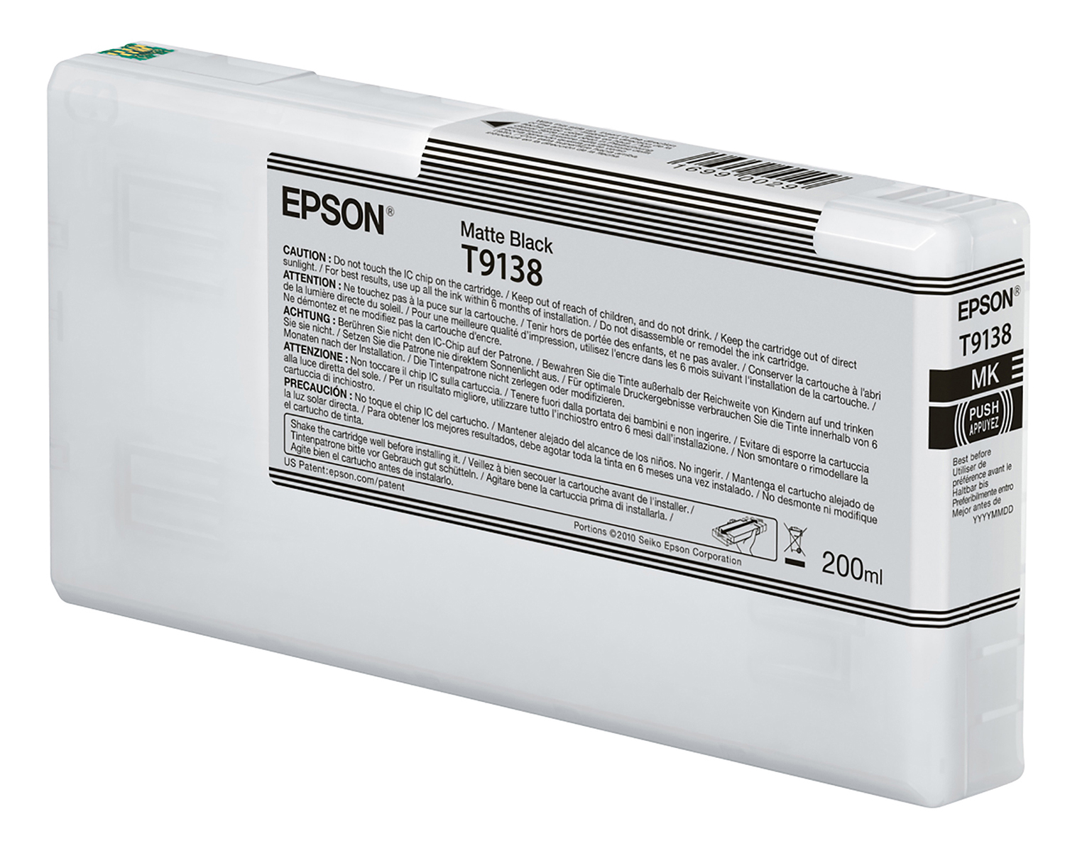 Epson UltraChrome HDX Matte Black Ink 200ml (T913800)