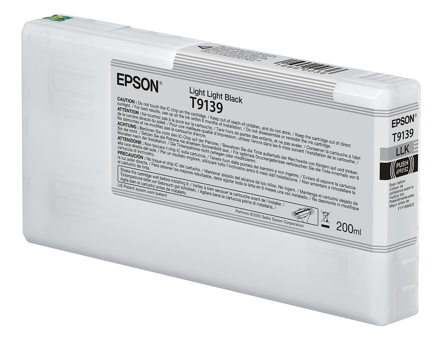 Epson UltraChrome HDX Light Light Black Ink 200ml (T913900)