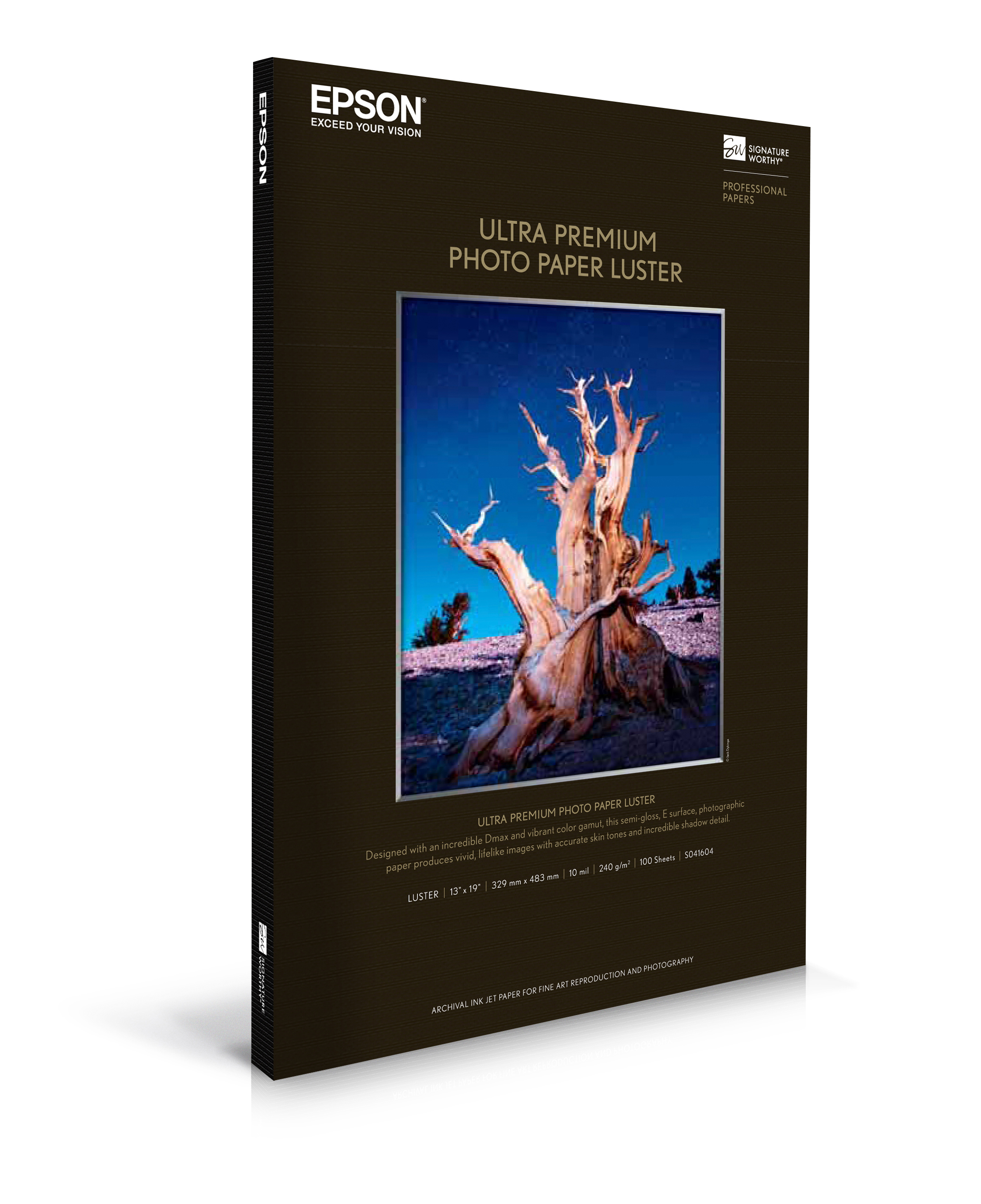 Epson Ultra Premium Luster - 13" x 19" 100 Sheets (S041604)