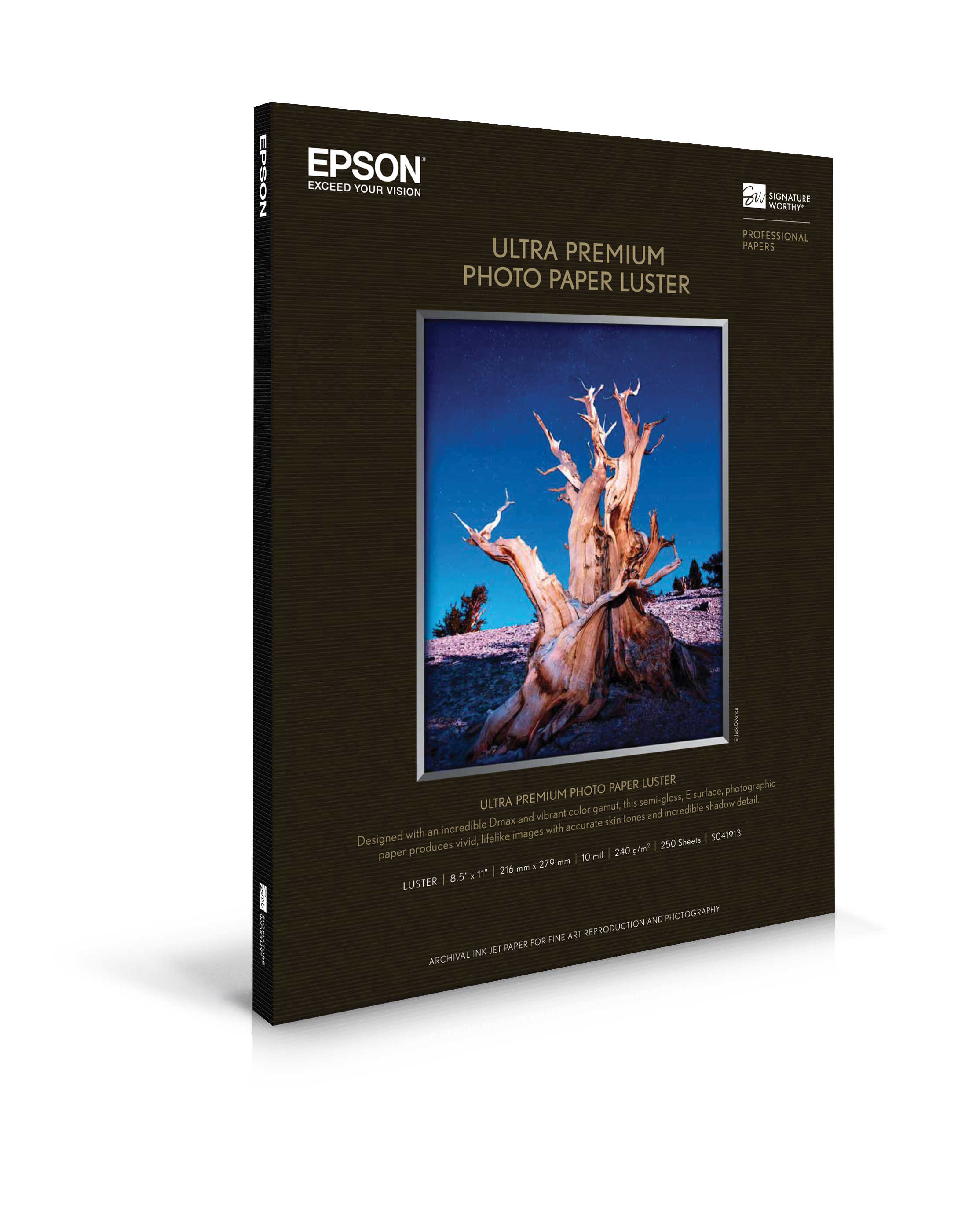 Epson Ultra Premium Luster - 8.5" x 11" 250 Sheets (S041913)