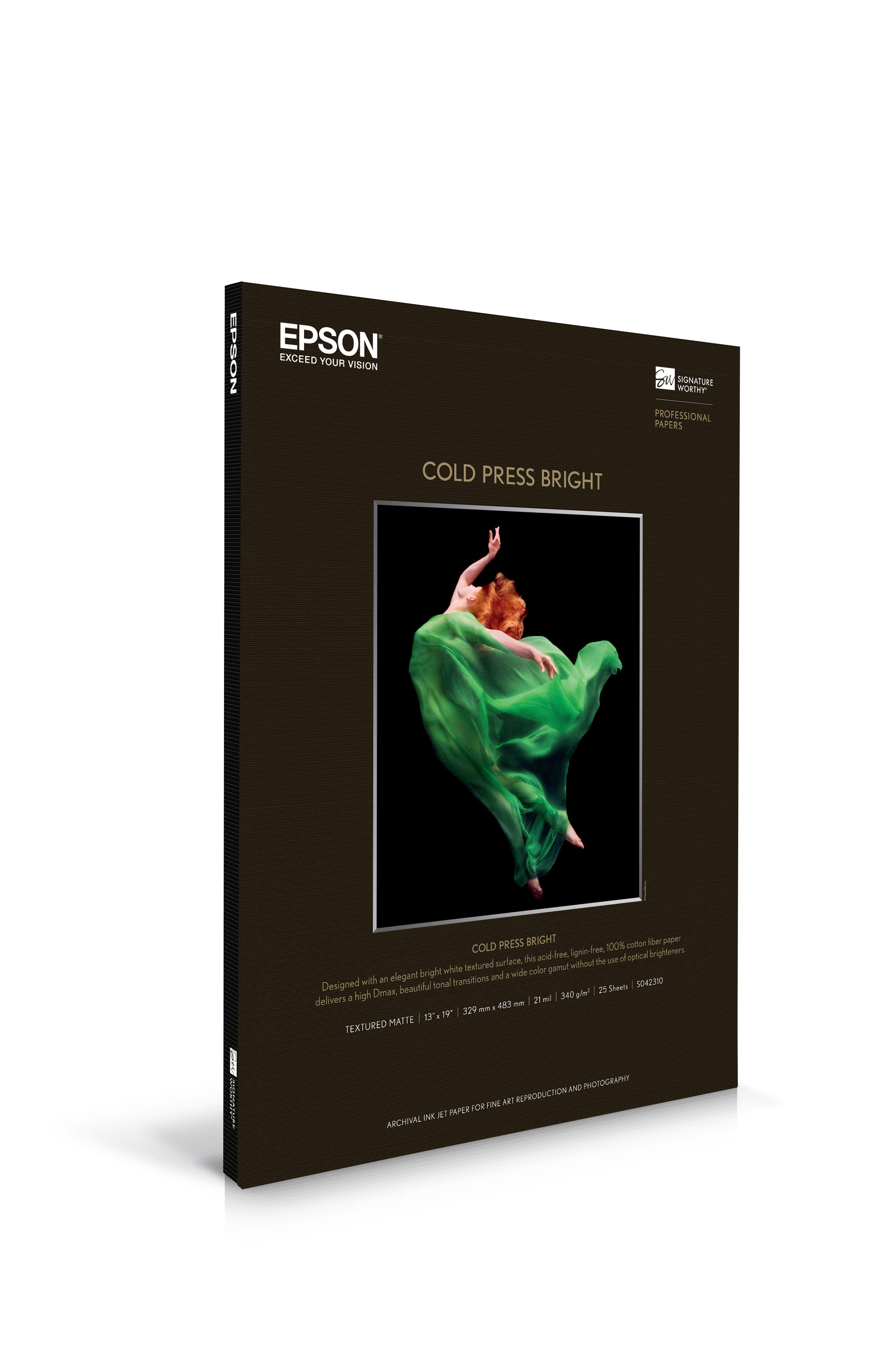 Epson Cold Press Bright - 13" x 19" 25 Sheets (S042310)