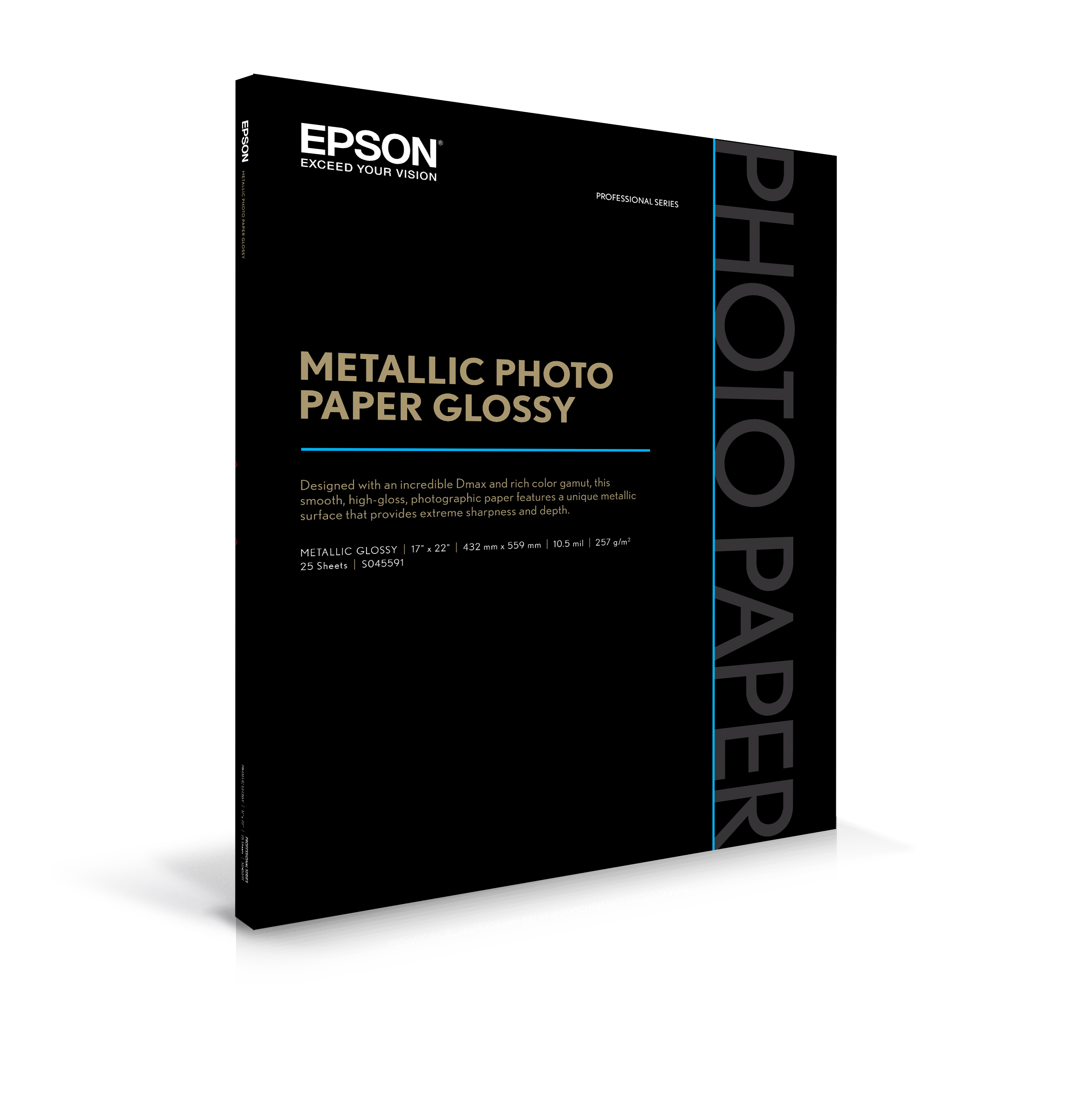 Epson Metallic Photo Glossy - 17" x 22" 25 Sheets (S045591)
