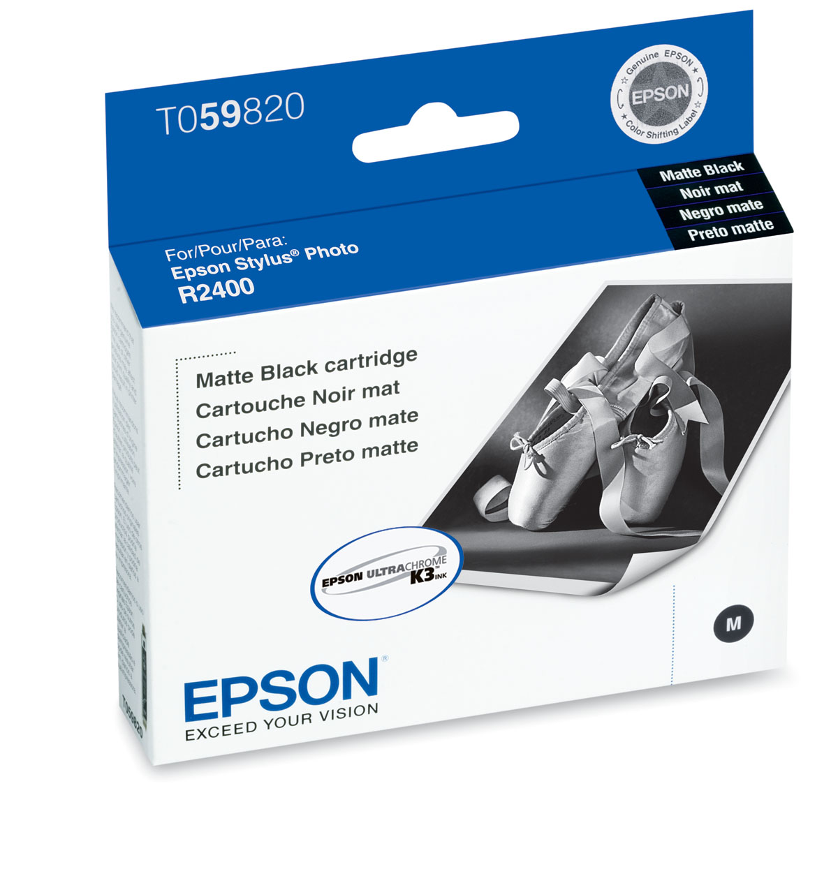 EPSON T059820 Matte Black Ink Cartridge Stylus Photo R2400