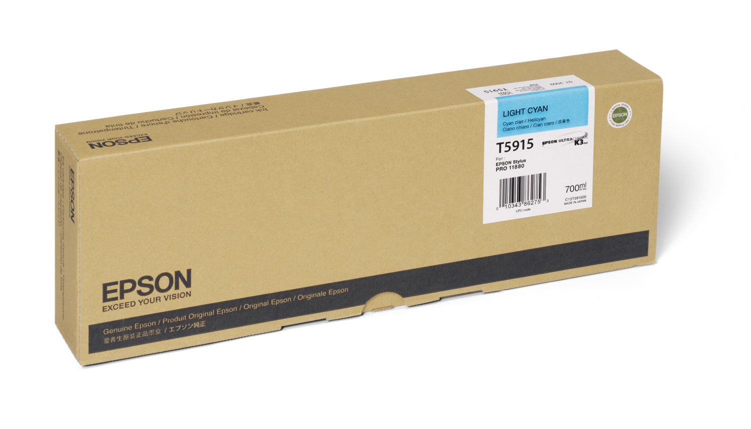 Epson 11880 Light Cyan Ink (700ml) (T591500)
