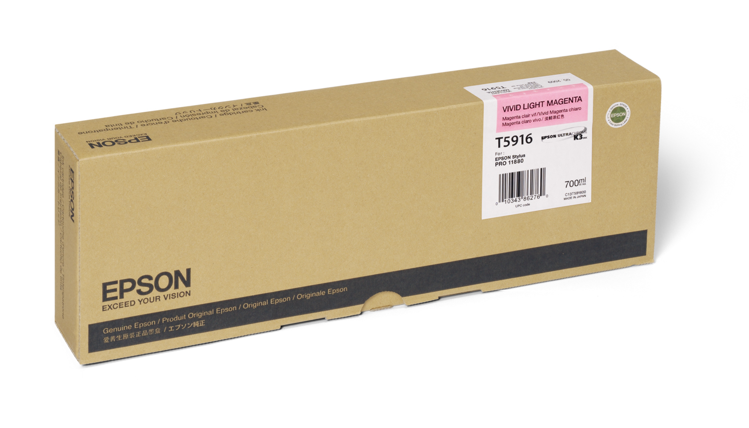 Epson 11880 Vivid Lt Magenta Ink (700ml) (T591600)