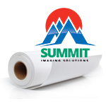 Summit 24" x 40' 15 Mil Water-Resistant Econo Scrim Vinyl Roll