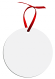 Unisub 3.9" x 3.9" Aluminum Large Circle Ornament 2 Sided