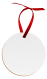 Unisub 2.75" Round Hardboard Circle Ornament 1 Sided